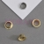 Nity oczka zaciskowe metalowe złote 3,2 mm 24 1000 szt