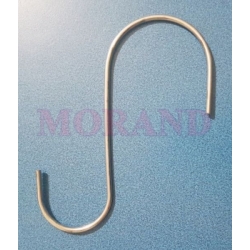 Haczyk metalowy srebrny S 120/2 mm 1 szt