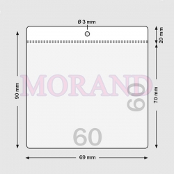 Identyfikator kieszonka etui 69x90