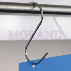 Haczyk metalowy srebrny S 65mm 100 szt