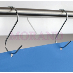 Haczyk metalowy srebrny S 65mm 100 szt