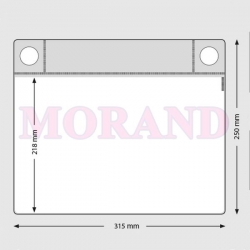 KIESZEN MAGNETYCZNA Z 2 MAGNESAMI 315x250 POZIOM PRZEZROCZYSTA