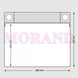 KIESZEN MAGNETYCZNA Z 2 MAGNESAMI 160x150 POZIOM GRANATOWA