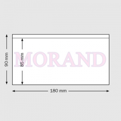 Kieszeń samoprzylepna 180x90 POZIOM kieszonka folia