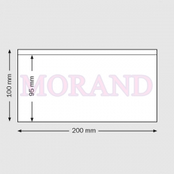 Kieszeń samoprzylepna 200x100 POZIOM kieszonka folia