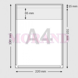 Kieszeń samoprzylepna A4 PION POSZERZANA gruba