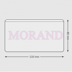 Kieszeń samoprzylepna 110x60 mm NA WIZYTOWKE POZIOMA obniżona