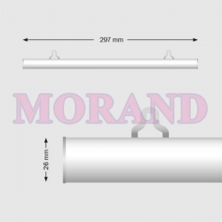 Listwa plakatowa zatrzask aluminium 297mm 1kpl
