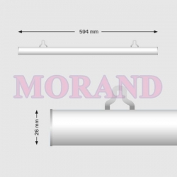 Listwa plakatowa zatrzask aluminium A1 594mm 1kpl