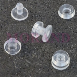 Nit zatrzaskowy gruby plastikowy transparent 2,5mm 100szt