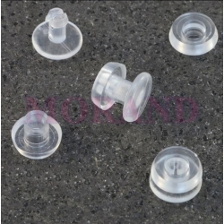 Nit zatrzaskowy gruby plastikowy transparent 3,0mm 100szt