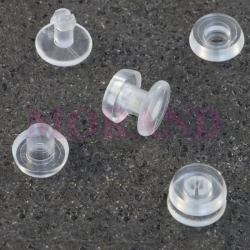 Nit zatrzaskowy gruby plastikowy transparent 5,0mm 100szt