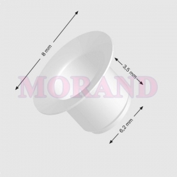 Nity oczka zaciskowe metalowe srebrne 3,5 mm 8E 1000 szt