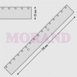 Pasek perforowany do bindowania 2/16 210x25