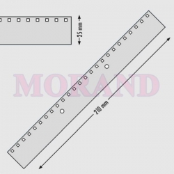 Pasek perforowany do bindowania 2/24 210x25