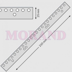 Pasek perforowany do bindowania 6/24 210x25