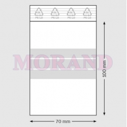 Woreczek strunowy paski PE 50mic 70x100 1000 szt