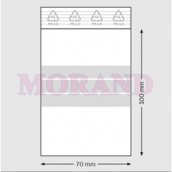 Woreczek strunowy paski PE 90mic 70x100 1000 szt