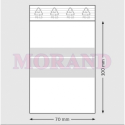 Woreczek strunowy paski PE 90mic 70x100 1000 szt