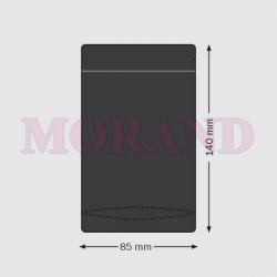 Woreczek strunowy PET/ALU/PE stojący czarny 85x140 1000 szt