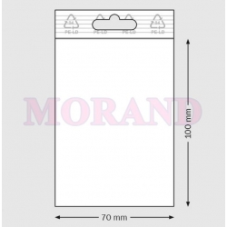 Woreczek strunowy euro PE 50mic 70x100 1000 szt