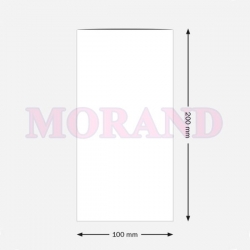 Woreczek kieszonka folia PE 25mic płaski 100x200 5000 szt