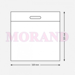 Woreczek torebka folia PE 50mic uchwyt 320x320 1000 szt