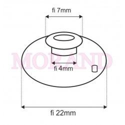 Przyssawka fi22 z główką fi7