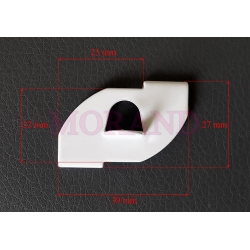 Metalowy uchwyt sufitowy 1,5 mm z oczkiem 5,5mm BIAŁY