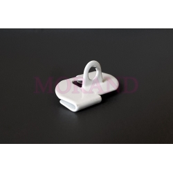 Metalowy uchwyt sufitowy 1,5 mm z oczkiem 5,5mm BIAŁY