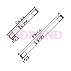 Wobbler foliowy, kiwak reklamowy 150x15mm