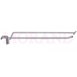 Hak metal na belke 27 z szyldem-pojedynczy 300mm