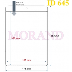 Identyfikator kieszonka etui 114x163 A6  645