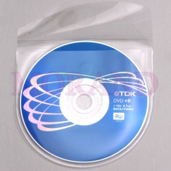 Kieszeń na CD samoprzylepna z klapka 126x126 zaokrąglona