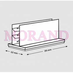 Grip, uchwyt samoprzylepny 25x12