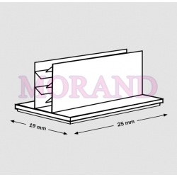 Grip, uchwyt samoprzylepny 25x19