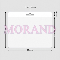 Etui, holder na identyfikator, karte 95x77 180mic