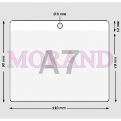 Etui, holder na identyfikator, karte A7 110x90