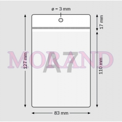 Identyfikator kieszonka etui A7 83x127