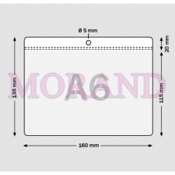 Identyfikator kieszonka etui A6 160x134