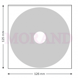 Kieszeń na CD samoprzylepna bez klapki 126x125 kwadratowa
