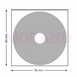 Kieszeń na MINI CD samoprzylepna bez klapki 95x90 prostokątna