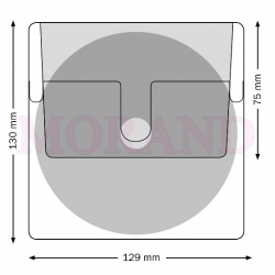 Kieszeń na CD samoprzylepna z klapka 129x130 kwadratowa