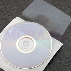 Kieszeń na CD samoprzylepna z klapka 129x130 kwadratowa