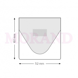 Kieszeń samoprzylepna Z KLAPKĄ 52x60 mm