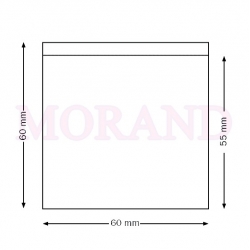Kieszeń samoprzylepna 60x60 mm kieszonka folia