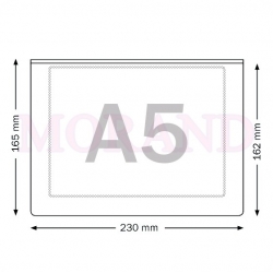 Kieszeń samoprzylepna A5 POZIOM POSZERZANA gruba