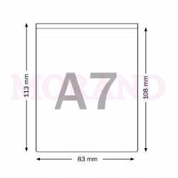 Kieszeń samoprzylepna A7 PION kieszonka folia