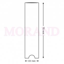 Kieszeń samoprzylepna 19x75 mm DO OPISU