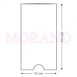 Kieszeń samoprzylepna 55x102 mm DO OPISU